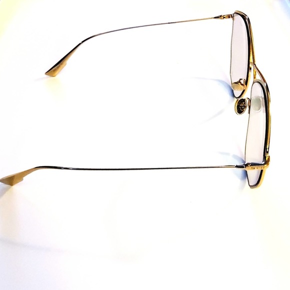 DIOR "STELLAIRE4" ROSE GOLD/PINK 59MM GEOMETRIC SUNGLASSES đź•¶ - Picture 2 of 9